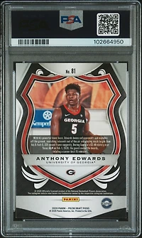2020 Panini Prizm Draft Picks Anthony Edwards PSA