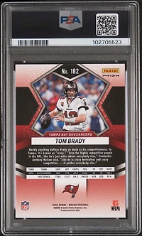 2022 Panini Mosaic 182 Tom Brady Camo Pink PSA 10