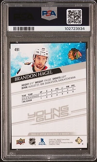 2020 Upper Deck 491 Brandon Hagel PSA 10