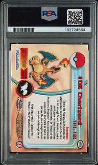 2000 Topps Chrome Pokemon T.v. 6 Charizard PSA