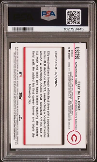 2024 Topps Chrome Update Usc150 Elly De La Cruz Negative Refractor PSA 9