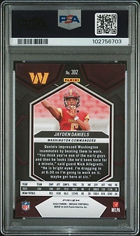 2024 Panini Mosaic Jayden Daniels Reactive Blue PSA