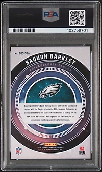2024 Panini Donruss Galaxy Of Stars Gossba Saquon Barkley PSA 10