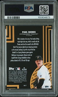 2024 Topps Update Topps Black Gold Bg17 Paul Skenes PSA 10