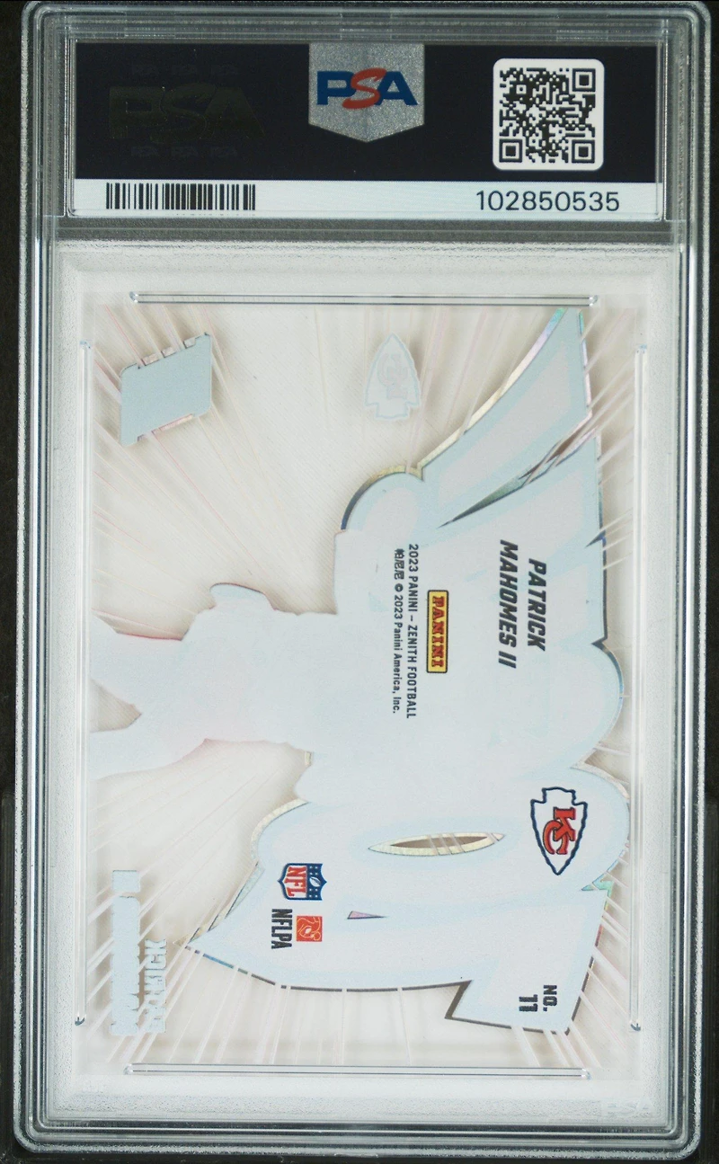 2023 Panini Zenith Zoom! 11 Patrick Mahomes Ii PSA 9