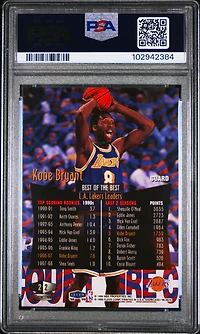 1998 Flair Showcase 2 Kobe Bryant Row 2 PSA 9