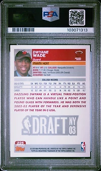2003 Topps 225 Dwyane Wade PSA
