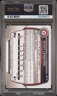 2023 Bowman Draft Bdc106 Wyatt Langford Chrome-refractor PSA