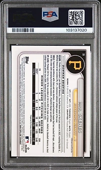 2024 Bowman Chrome 31 Paul Skenes Aqua Raywave PSA 10