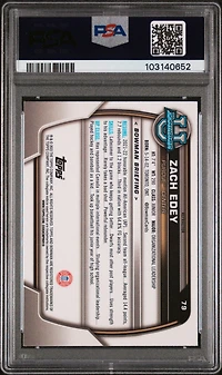 2022 Bowman Chrome University 79 Zach Edey Refractor PSA 10