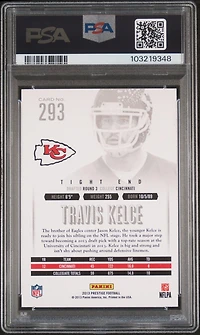 2013 Panini Prestige 293 Travis Kelce PSA