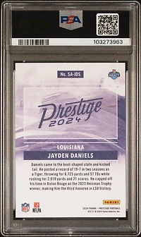 2024 Panini Prestige State Of The Art Sajds Jayden Daniels PSA 10