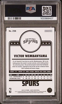 2023 Panini Nba Hoops 298 Victor Wembanyama PSA