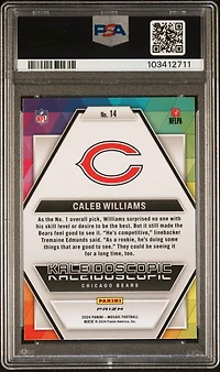 2024 Panini Mosaic Kaleidoscopic 14 Caleb Williams PSA