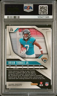 2024 Panini Prizm 314 Brian Thomas Jr. Blue Wave PSA 10