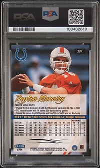 1998 Ultra 201 Peyton Manning PSA