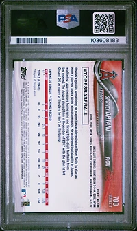 2018 Topps 700 Shohei Ohtani Pitching PSA 9