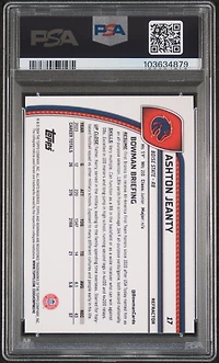 2024 Bowman University Chrome 17 Ashton Jeanty Refractor PSA 9