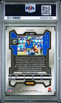 2023 Panini Prizm 357 Puka Nacua Prizm PSA