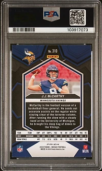 2024 Panini Mosaic 310 Jj Mccarthy Camo Pink PSA