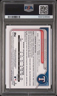 2024 Bowman Chrome Prospect Autographs Cpaete Emiliano Teodo Gold Refractor PSA 9