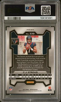 2023 Panini Prizm 339 Cj Stroud Silver Prizm PSA