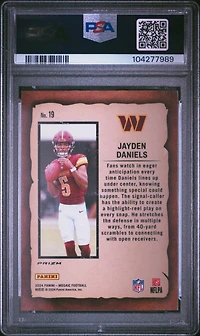 2024 Panini Mosaic Notoriety 19 Jayden Daniels PSA 10