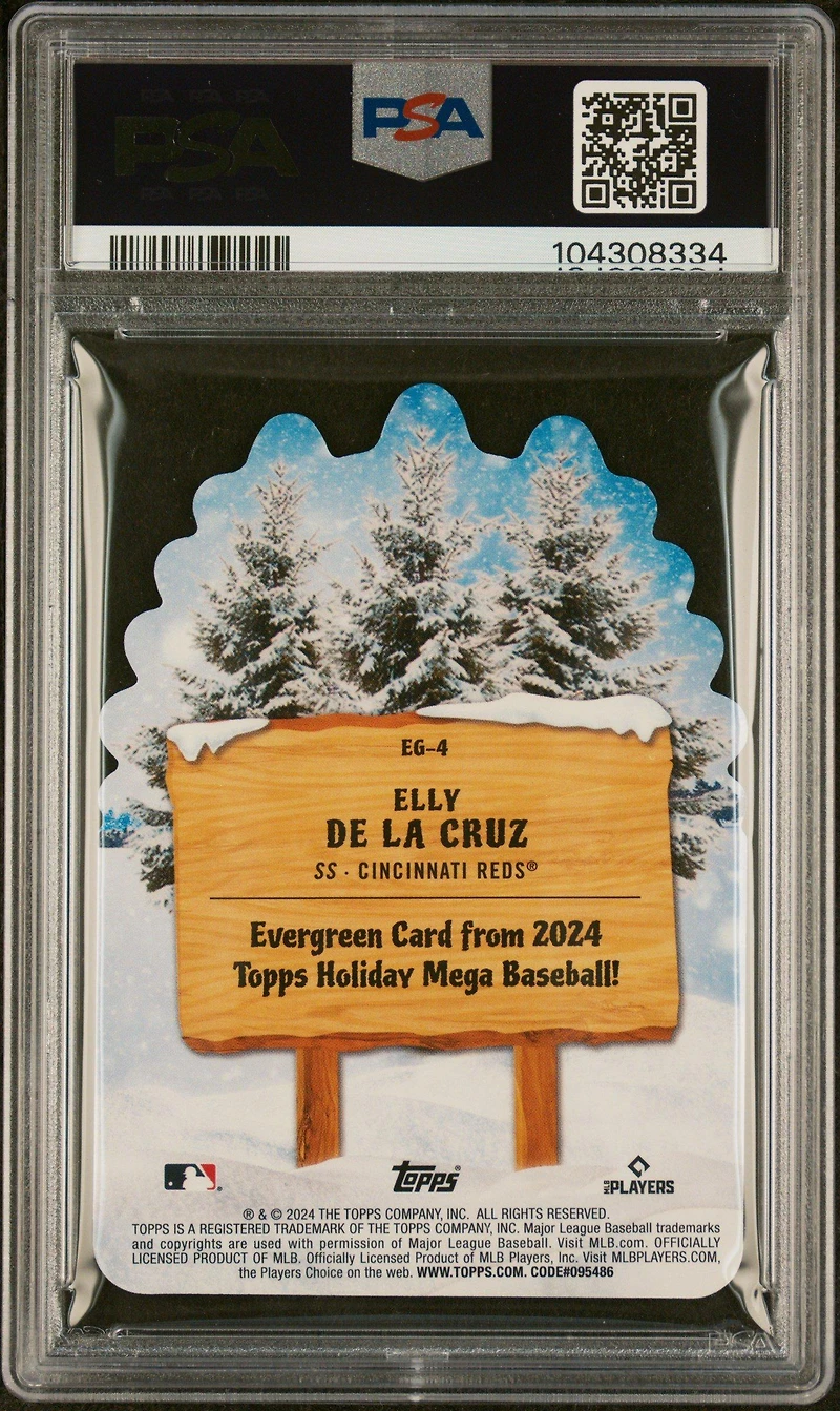 2024 Topps Holiday Evergreen Eg4 Elly De La Cruz PSA 10