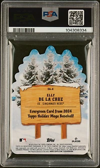 2024 Topps Holiday Evergreen Eg4 Elly De La Cruz PSA 10
