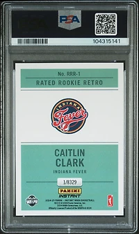 2024 Panini Instant Wnba Rated Rookie Retro Rrr1 Caitlin Clark PSA 8
