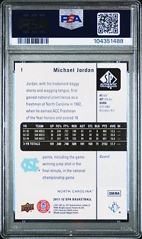 2011 Sp Authentic 1 Michael Jordan PSA 10
