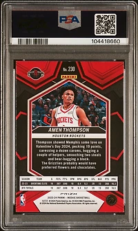 2023 Panini Mosaic 230 Amen Thompson Reactive Blue PSA 10