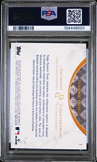 2024 Topps Dynamic Duals 1 Shohei Ohtani/yoshinobu Yamamoto PSA 10