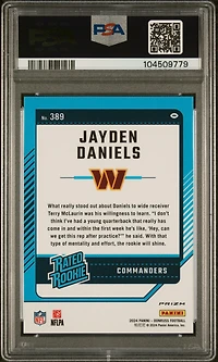 2024 Panini Donruss 389 Jayden Daniels Optic Preview-red Pandora PSA 10
