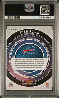 2024 Panini Donruss Galaxy Of Stars Gosjal Josh Allen PSA 10