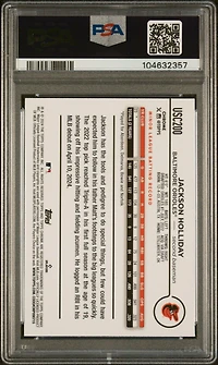 2024 Topps Chrome Update Usc200 Jackson Holliday PSA 10