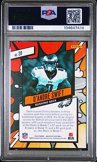 2023 Panini Absolute Explosive 20 D’andre Swift PSA 9