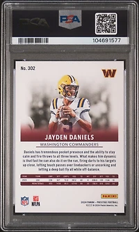 2024 Panini Prestige 302 Jayden Daniels Hyper Xtra Points PSA 10