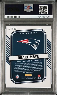 2024 Panini Donruss The Rookies Tr39 Drake Maye PSA 10