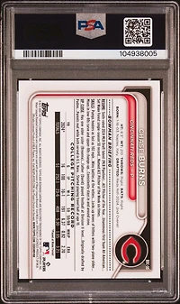 2024 Bowman Draft Bdc55 Chase Burns Chrome-purple Refractor PSA 9