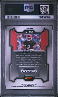 2024 Panini Prizm Draft Picks 182 Dj Lagway Silver Prizm PSA 10