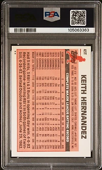 1983 Topps Traded 43t Keith Hernandez PSA 9