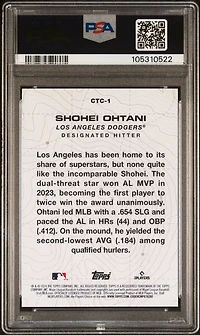 2024 Topps City To City Ctc1 Shohei Ohtani PSA 10