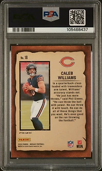 2024 Panini Mosaic Notoriety 18 Caleb Williams Mosaic PSA 10