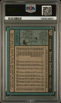 1980 Topps 210 Steve Carlton PSA 10