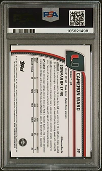 2024 Bowman University Chrome 38 Cameron Ward PSA 10
