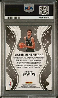 2023 Panini Donruss Magicians 1 Victor Wembanyama PSA