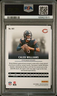 2024 Panini Prestige 401 Caleb Williams PSA 10