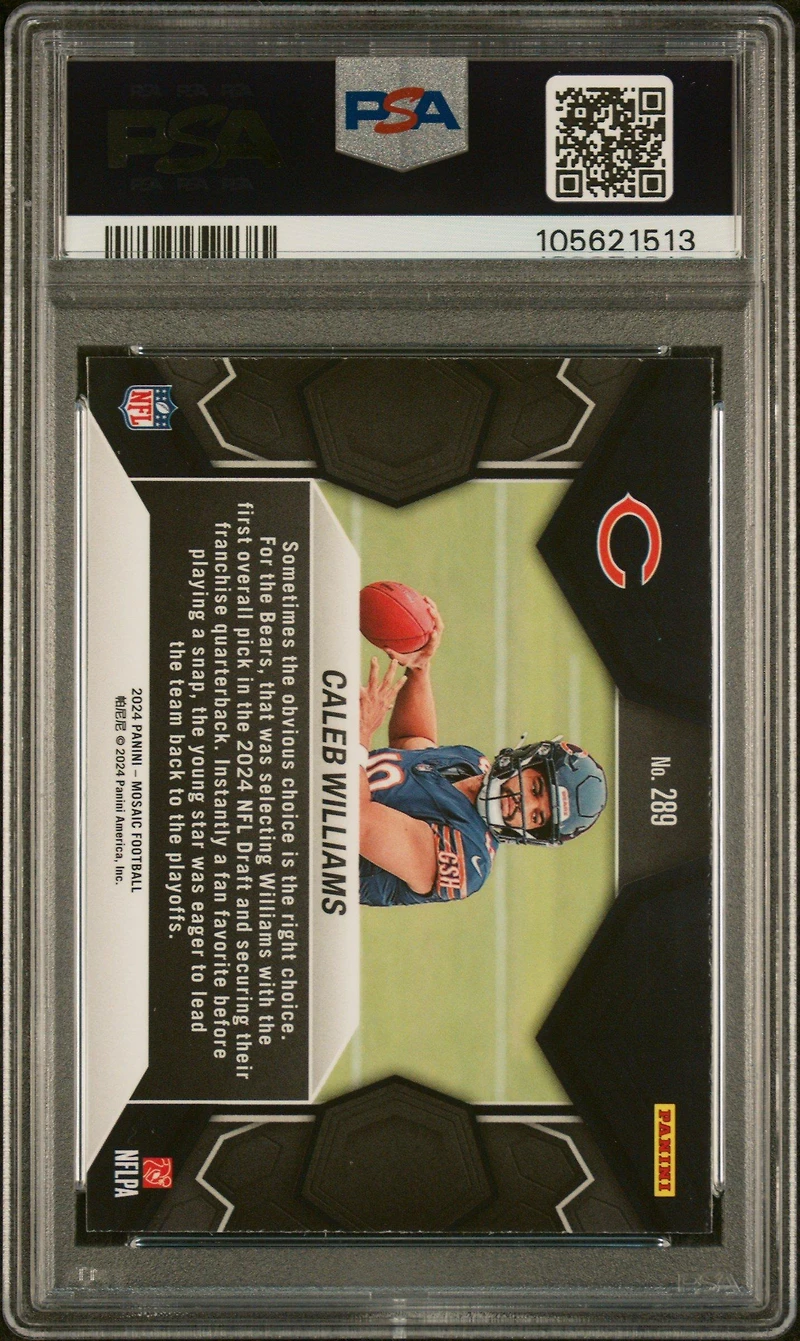 2024 Panini Mosaic 289 Caleb Williams PSA 10