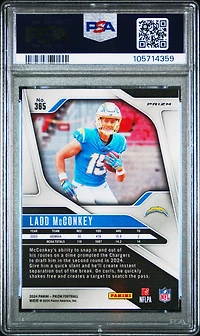 2024 Panini Prizm 365 Ladd Mcconkey Silver Prizm PSA